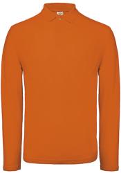 B&C Collection Bluza Polo Nero S Orange
