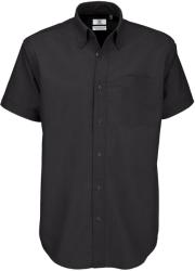 B&C Collection Camasa Scurta Oxford 4XL Negru