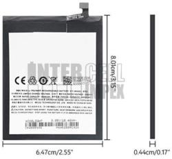 Sony Meizu Note 3 M3 series BT61-A 3.8V 4000mAh Li-Ion akkumulátor