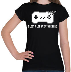 printfashion LOST A LOT OF XP - Női póló - Fekete (2061380)