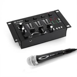 Electronic-Star Mini DJ set, 1 x mixer cu 3/2 canale + 1 x microfon de mână (PL-2639-4440) (PL-2639-4440)