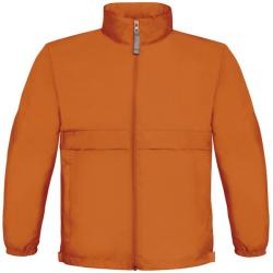 B&C Collection Jacheta Windbreaker Nikola Orange 7/8 ani (122/128 cm)