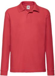 Fruit of the Loom Bluza Polo Frankie Red 128 (7-8)