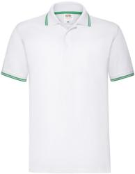 Fruit of the Loom Tricou Polo Davide L White/Kelly Green