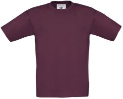 B&C Collection Tricou Alex Burgundy 7/8 ani (122/128 cm)