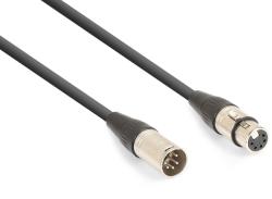 Power Dynamics CX102-20 Cablu DMX, XLR 5-pini (tata) - XLR 5-pini (mama), 20m, 120Ohm, PD-Connex (177.935)