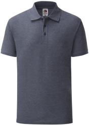 Fruit of the Loom Tricou Polo Tommaso L Heather Navy