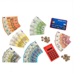 Globo Euró játékpénz, bankkártyával és számológéppel (38482)