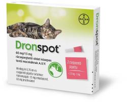 Soluție antihelmintică Dronspot A. U. V. pentru pisici de talie medie 2 x 0, 7 ml