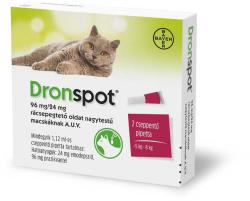  Soluție antihelmintică Dronspot A. U. V. pentru pisici de talie mare 2 x 1, 12 ml