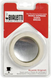 Bialetti - Gumi tömítés és szűrő - 9 adagos BIALETTI kávéfőzőkhöz