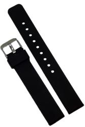  Curea Ceas Neagră din Silicon - 16mm / 18mm - WZ3565 (WZ3565)
