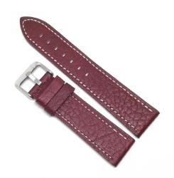 Curea de ceas Burgundy din piele naturala - 22mm - WZ3569 (WZ3569)