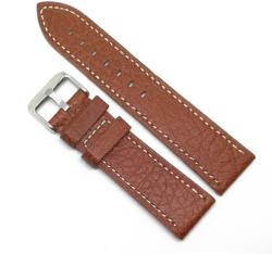  Curea de ceas Maro-deschis din piele naturala - 22mm - WZ3571 (WZ3571)