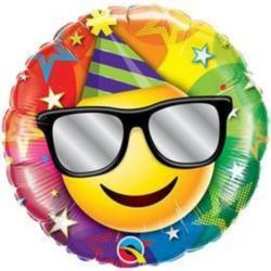  18 inch-es Birthday Smiley Szülinapi Fólia Lufi