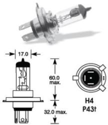VECTA Bec H4 12V 60/55W P43 2263 Vecta (LB0H4236A)