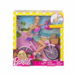 Mattel Barbie Glam Bicicleta si Papusa FTV96 Papusa Barbie