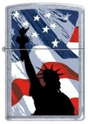 Zippo Brichetă Zippo 2277 Statue of Liberty-USA Flag (2277)
