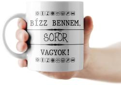 Partikellékek Bízz bennem, sofőr vagyok! bögre