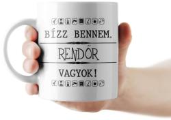 Partikellékek Bízz bennem, rendőr vagyok! bögre