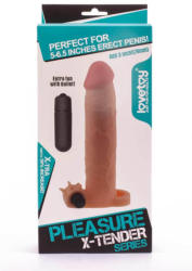Lovetoy Extensie/Manson Penis Cu Vibratii Pleasure X-tender, +7.3 cm