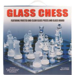  Glass Chess üveg sakk készlet 25 cm (15664)