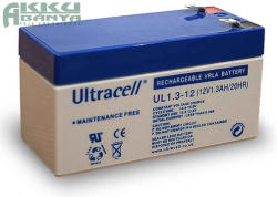 Ultracell 12V 1, 3Ah akkumulátor UL1, 3-12 AU-12013 (D-109038)