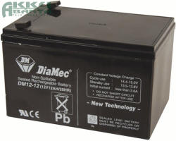 DIAMEC 12V 12Ah akkumulátor DM12-12 (D-100614)