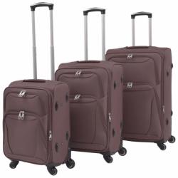 vidaXL 3 részes puha falú bőrönd szett (91315/6/7/8)