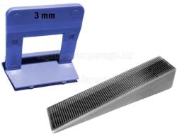 SKT SKT20 ÉKES lapszintező, 200db ÉK + 1000db TALP, 3mm fuga, 5-15mm laphoz (skt2013cs15) (skt2013cs15)