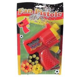 Pistol cu confetti fotbal, 6 trageri +3 cartuse, 34622 (VR34622)