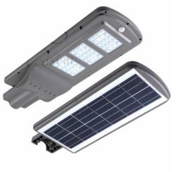  Proiector Stradal LED 60 W, Panou Solar, Senzor Miscare, Senzor Luminozitate