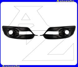 RENAULT MEGANE 3 2014.01-2016.02 Első lökhárító rács szett "3/5 ajtós" ködlámpás és nappalifényes (krómkarika nélkül) P60C227-5