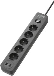 APC SurgeArrest 5 Plug + 2 USB (PME5U2B-GR)