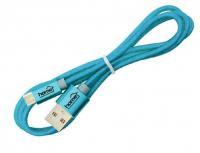 Somogyi Elektronic USB töltőkábel microUSB/USB-A türkiz (USB BOX)