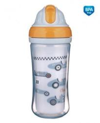 Canpol babies Sportos üveg szilikon szívószállal AUTÓK 260 ml (74/053)