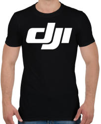 printfashion Dji logo - Férfi póló - Fekete (2101368)