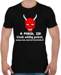 printfashion a pokol is! - Férfi póló - Fekete (2087795)