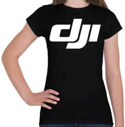 printfashion Dji logo - Női póló - Fekete (2101414)