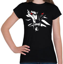 printfashion White Wolf - Női póló - Fekete (2101032)