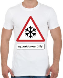 printfashion Quattro only - Férfi póló - Fehér (2093345)