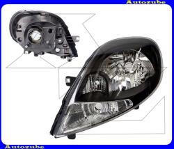 RENAULT TRAFIC 2 2006.08-2014.04 /FL, JL/ Fényszóró bal, fekete házas, áttetsző indexes (H4) (motor nélkül) TYC 20-1100-65-2