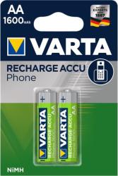 VARTA Set acumulatori telefon fara fir AA 1.2V 1600mAh Varta 2buc (VARTA-T399B) - sogest Baterie reincarcabila