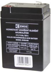 EMOS Acumulator plumb acid 4V 4Ah 70x47x101mm Emos (DHB440)