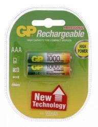 GP Batteries Set acumulatori R3 AAA Ni-MH 1000mAh 2buc blister GP (GP100AAAHC-LSD-BL2) - sogest