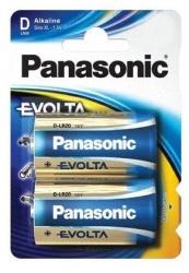 Panasonic Baterii D LR20 PANASONIC Alcaline EVOLTA blister 2BUC (LR20EGE/2BP) - sogest