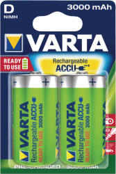 VARTA Set acumulatori Varta Ni-Mh D R20 1.2V 3000mAh Ready to use 2buc (VARTA-56720/2B) Baterie reincarcabila