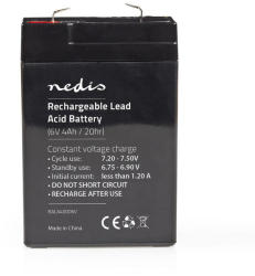 Nedis Acumulator plumb acid Nedis 6V 4Ah 70x47x101mm (BALA40006V)