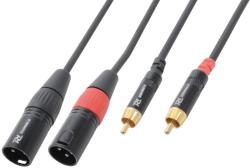 Power Dynamics Cablu, 2x XLR tata - 2x RCA tata, 1.5m, PD-Connex (176.680)