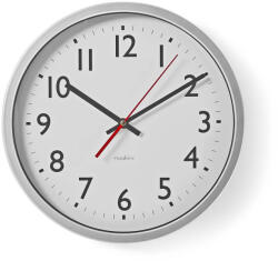 Nedis CLWA110WT falióra, 30 cm átmérő, 1 x AA, fehér, quarz technológia, 1, 5V (CLWA110WT) - tipparuhaz